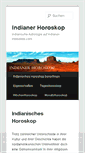 Mobile Screenshot of indianer-horoskop.com