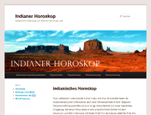 Tablet Screenshot of indianer-horoskop.com